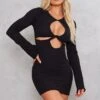 Black Textured Cut Out Flared Sleeve Bodycon Dress 1 Black Textured Cut Out Flared Sleeve Bodycon Dress -Cheap Dress Store 03b1ff45aa49e1d09c48d64d8152f24a66c3fb06 cnd4056 1