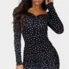 Black Polka Dot Print Ruched Front Long Sleeve Bodycon Dress 2 Black Polka Dot Print Ruched Front Long Sleeve Bodycon Dress -Cheap Dress Store 048fe09e7d220b0ecf9ae22679c861b090816dbf CMS1127 1