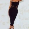 Black Mesh Waist Panel Strappy Midi Dress -Cheap Dress Store 0653bd53b3ddcce80203eff013e7d24e81a82ac2 cmz6266 1