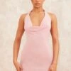Blush Slinky Cowl Lettuce Hem Detail Halter Bodycon Dress -Cheap Dress Store 08298b6b41e2c523dbb57b9d80094ffde1fc78e7 cnd7735 1