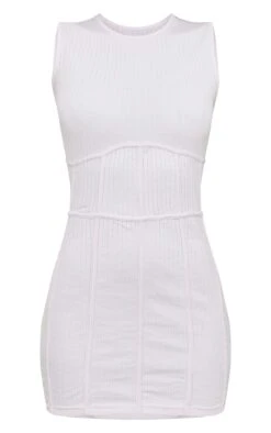 Baby Pink Rib Corset Seam Detail Bodycon Dress -Cheap Dress Store 09aa347978229ce12e03837ec8d6e9f581b4432e cnd5500 5
