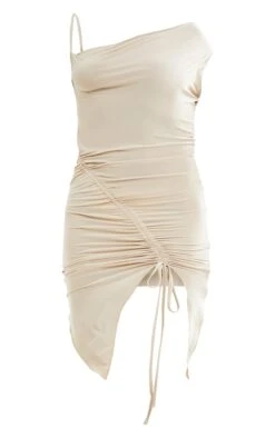 Stone Slinky Asymmetric Ruched Cowl Strap Midi Dress -Cheap Dress Store 0ae787d595cee2421c9f96098923ecda0435bddc cnd5854 5