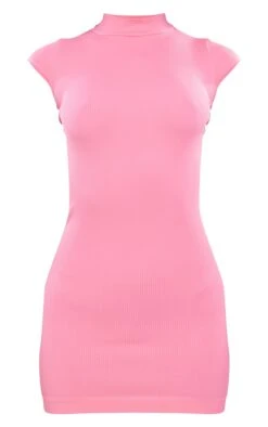 Pink Structured Contour Rib Cap Sleeve Bodycon Dress -Cheap Dress Store 0f3a2dbea44794bcc4492ca57d641e8f4a3b6344 cnd4013 5