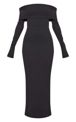 Black Fold Detail Ruched Sleeve Maxi Dress -Cheap Dress Store 118f86b2f77e431779a3343d843e20440206afd4 cnd0009 5