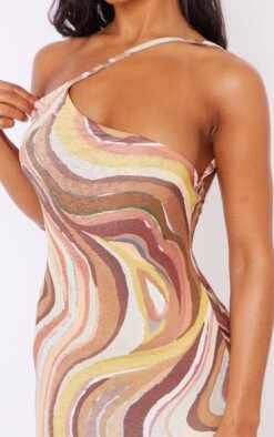 Brown Swirl Print Burnout Mesh One Shoulder Maxi Dress -Cheap Dress Store 1aabdc4cd11ab39ef47a17403131aaa93b070b9c cne2701 4