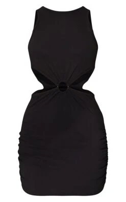 Black Ribbed Ring Detail Waist Cut Out Sleeveless Bodycon Dress -Cheap Dress Store 1d7a6206c5f74b0e697d0749ae7562b497bf943c cmt4907 6