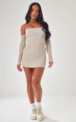 Oatmeal Ribbed Bardot Waist Detail Bodycon Dress 9 Oatmeal Ribbed Bardot Waist Detail Bodycon Dress -Cheap Dress Store 21e2ba962d999de6fcfa5eeea7d3cd769f268357 cnd4061 3