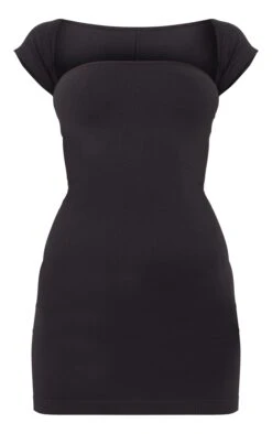 Black Structured Contour Cap Sleeve Bodycon Dress -Cheap Dress Store 24362af1a5f8e24fba4f504fde3a48a230402d53 cna6872 5