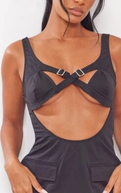 Black Woven Buckle Trim Cargo Style Bodycon Dress -Cheap Dress Store 2651b450f3f65ef352a34b5872db9c2115bf11d2 cne2689 4