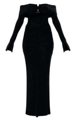 Black Slinky Trim Detail Bardot Cut Out Maxi Dress -Cheap Dress Store 2964e498f12f166d8d4dfa29cfffa8912c44b517 cnd0420 5