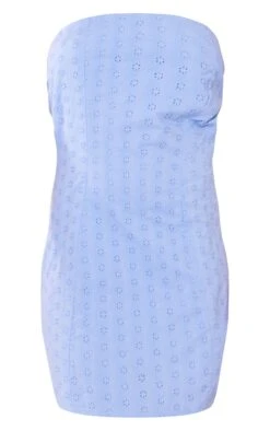 Blue Broderie Anglaise Bandeau Bodycon Dress -Cheap Dress Store 2bb6cc9713358df6ecd0c3802476730b2bcbd2bd cnd5894 5