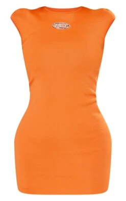 PRETTYLITTLETHING Orange Ribbed Trim Detail Bodycon Dress -Cheap Dress Store 2ca37916510821c84cfa7525aa019be42c7ef4a8 cne3787 5