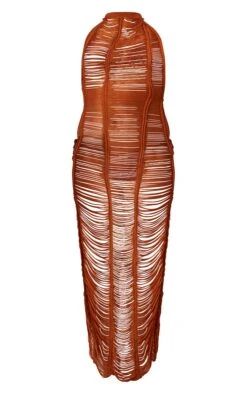 Tan Knitted Tassel Maxi Beach Dress -Cheap Dress Store 3229623e626270939db2257922c4a35e61269d71 cmw2096 6