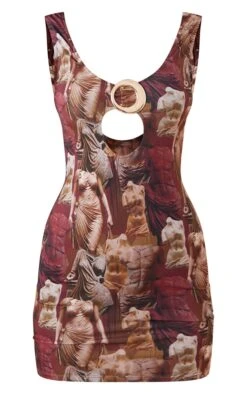 Multi Renissance Print Slinky Trim Detail Bodycon Dress -Cheap Dress Store 32a40abfccbcb1266b31bb751d2c2e1dd42b84fa cnd2285 5