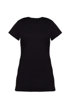 Black Short Sleeve Basic T Shirt Dress -Cheap Dress Store 372265f6bac06381006069e0e89ed1b89c4add8c cms1143 6