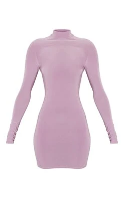 Mauve Slinky Cut Out Cross Back Long Sleeve Bodycon Dress -Cheap Dress Store 38095f6ae808401e7467ae85f8afb51d55a8b359 cnd2294 5