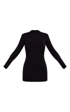 Black Extreme Open Back Soft Knit Mini Dress -Cheap Dress Store 39264698db37258a5e8b3f78e514b0993525b735 cnc3205 5