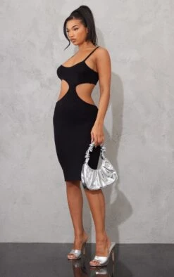 Black Extreme Cut Out Knitted Midi Dress -Cheap Dress Store 393e05db9bcf104be754626e31707d5b09319e64 cnb3761 3