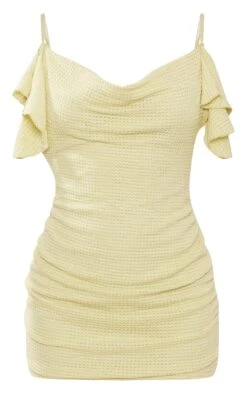 Lime Textured Frill Strappy Cowl Neck Bodycon Dress 11 Lime Textured Frill Strappy Cowl Neck Bodycon Dress -Cheap Dress Store 437af512920f86733885acc5563500da14934203 cne1869 5