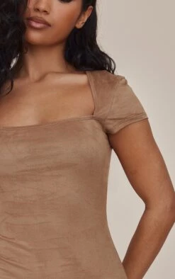 Camel Suede Square Neck Cap Sleeve Bodycon Dress 9 Camel Suede Square Neck Cap Sleeve Bodycon Dress -Cheap Dress Store 46e19c28dd5ac9fc6906bb03e58f8b01c581218d cnd1324 4