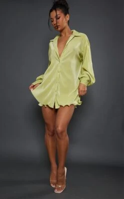 Lime Plisse Frill Hem Shirt Dress 9 Lime Plisse Frill Hem Shirt Dress -Cheap Dress Store 4722cdf3856c33eeb2690b0f46e8dec68fb4e37d cnd2234 3