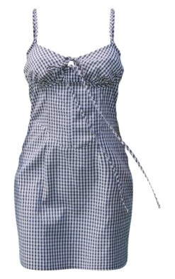 Monochrome Check Underwire Halterneck Corset Shift Dress -Cheap Dress Store 49449eb742c2c8f76a62d4b4f729c317c9bce8bf cnd8866 5