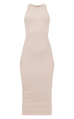 Stone Structured Contour Rib Racer Neck Midaxi Dress -Cheap Dress Store 4a437475e5e4ec2a42b6990b1dda1950f22dd900 cmz1762 6