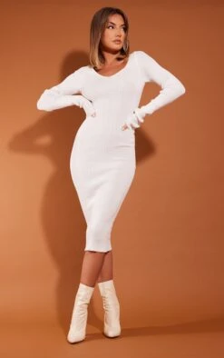 Cream V Neck Knit Midi Dress 10 Cream V Neck Knit Midi Dress -Cheap Dress Store 4e9a83a203ad4a7c934bbe754c85a4a422c7771e cmu0226 3