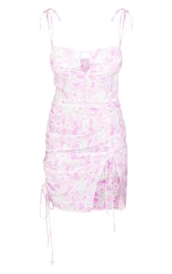 Lilac Abstract Print Ruched Front Split Bodycon Dress -Cheap Dress Store 5bb54ff91d39f5c37b71194a63cfefd1ed79d83e cnd5454 5