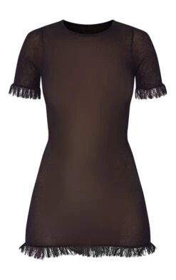Black Sheer Knit Raw Edge Mini Dress 11 Black Sheer Knit Raw Edge Mini Dress -Cheap Dress Store 5cc44c4e46a5c42b5fa296af08e7303750a1b4bc cmy1063 6