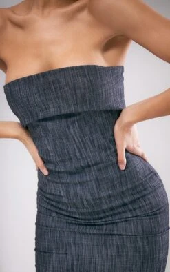 Charcoal Textured Woven Fold Over Bandeau Bodycon Dress 10 Charcoal Textured Woven Fold Over Bandeau Bodycon Dress -Cheap Dress Store 65ce0a80ebbda67e3788a4bee9f5949237fe57d5 cne3795 4