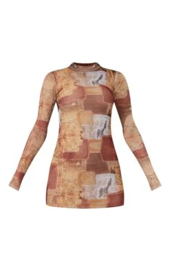 Brown Denim Print Ruched Sleeve Mesh Bodycon Dress 11 Brown Denim Print Ruched Sleeve Mesh Bodycon Dress -Cheap Dress Store 65fbe8ce33aa8f9463def92207464d7974affc89 cnd1335 5