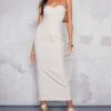 Stone Linen Look Bandeau Underwired Midaxi Dress -Cheap Dress Store 66682160ebb0911f6f5c559f4a203c5e2f76bee3 cne1421 1