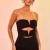 Black Slinky Bandeau V Bar Detail Cut Out Bodycon Dress -Cheap Dress Store 686575afcf0e362c8b821a73b7f43ff79e85217e cnd7738 1
