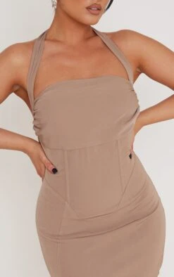 Mocha Woven Halter Tie Boned Bodycon Dress 10 Mocha Woven Halter Tie Boned Bodycon Dress -Cheap Dress Store 6a17b90d8caa52496bb78836c53b072a9657c900 cnd0016 4