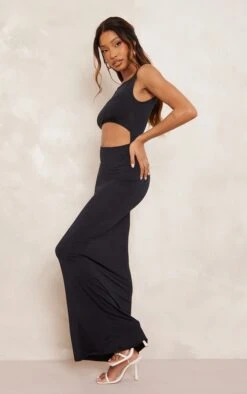 Black Slinky Cut Out Waist Sleeveless Maxi Dress 9 Black Slinky Cut Out Waist Sleeveless Maxi Dress -Cheap Dress Store 6cd8b4243bfa2cb30a6425f211ca3bc802c2ce2b cne1460 3