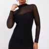Black Slinky Mesh Insert Long Sleeve Bodycon Dress -Cheap Dress Store 6e447cc7db033e6d34d048820a6397908ae18cfb cnc2326 1