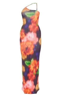 Multi Blurred Floral Burnout Mesh One Shoulder Maxi Dress -Cheap Dress Store 702d05fd302de2f97ff67cbd91d7f7d783981ef6 cne2702 5