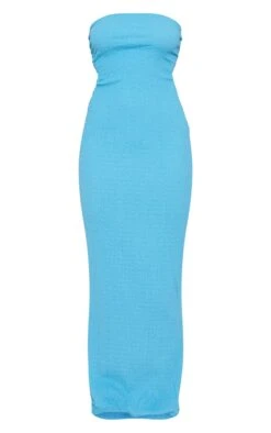 Blue Textured Detail Bandeau Maxi Dress -Cheap Dress Store 76b27f35e4a1a4ff49ba022f0157558a11f3d663 cnd7697 5