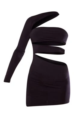 Black Slinky One Shoulder Cut Out Mini Dress -Cheap Dress Store 776a68ce14d13d5dd5db93d3dce6037a63123c4f cnc1307 5