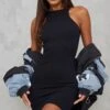 Black Contour Rib Racer Neck Bodycon Dress -Cheap Dress Store 7824b4c759bf3f2d49d3db95282004f19e56731b cmv8436 1