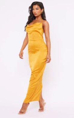 Tangerine Satin Floral Embroidered Cowl Neck Maxi Dress 9 Tangerine Satin Floral Embroidered Cowl Neck Maxi Dress -Cheap Dress Store 7f2c745b71bd4a87dfd5c238907c4d00d2797c67 cnd7527 3