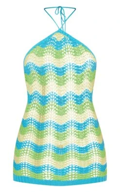 Blue Wave Knit Halter Tie Crochet Dress -Cheap Dress Store 81ae29b461c18aef056e5719c385888281925eaf cnc6511 5