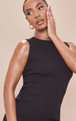 Black Basic Knitted Bodycon Dress -Cheap Dress Store 849eb29005241a63c618c1bf295be096850b54f0 cmw3872 5