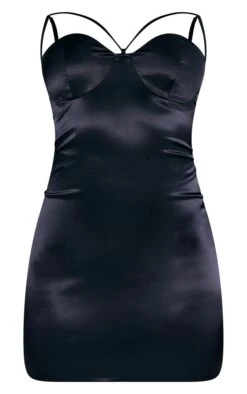 Black Strappy Satin Cup Detail Bodycon Dress -Cheap Dress Store 8552e9eebfa4412bc4220f63a96103002344f48c cnc6142 5