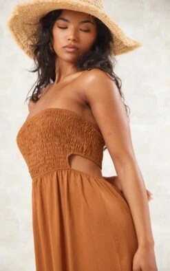 Rust Shirred Bust Cut Out Back Maxi Dress 9 Rust Shirred Bust Cut Out Back Maxi Dress -Cheap Dress Store 8687072460de16f90b4982e294683ea7857b0c8d cne1530 4