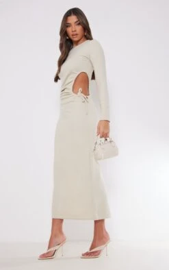 Oatmeal Ribbed Side Cut Out Long Sleeve Maxi Dress 8 Oatmeal Ribbed Side Cut Out Long Sleeve Maxi Dress -Cheap Dress Store 893b915ae7cc710ed632e94d48da8fec765c0693 cnd1254 3