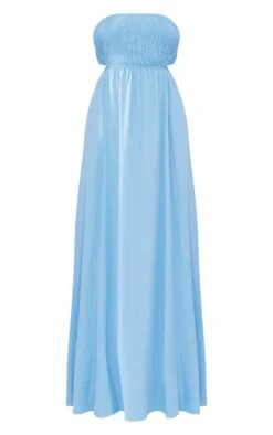 Blue Shirred Bust Cut Out Back Maxi Dress -Cheap Dress Store 8b1b4dd3f1c0b8e4bab3fadd6245cc5c26eaaa19 cne1531 5