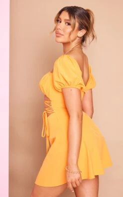 Orange Puff Sleeve Cut Out Strappy Shift Dress -Cheap Dress Store 8e2b27ece6d7e10050c6ae4d75f412e17ee92fb3 cnd5486 2