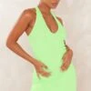 Lime Crinkle Flower Detail Halter Bodycon Dress 1 Lime Crinkle Flower Detail Halter Bodycon Dress -Cheap Dress Store 9115a254203b2d85dfd9dbe9559ecabed8892cee cne3785 1